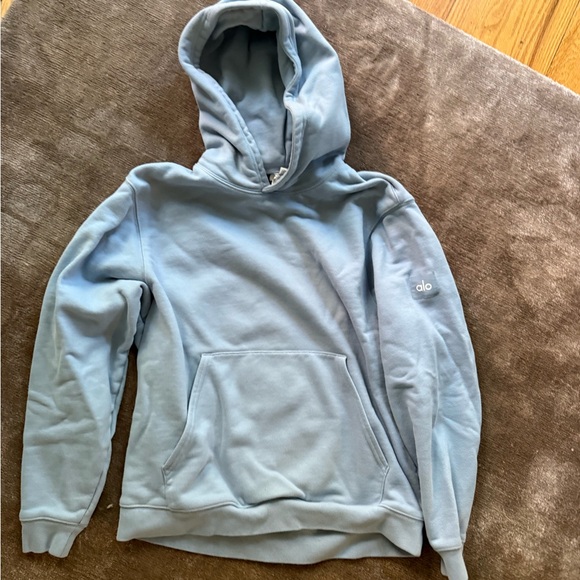 ALO Accolade Light Blue Hoodie XS - Picture 2 of 5